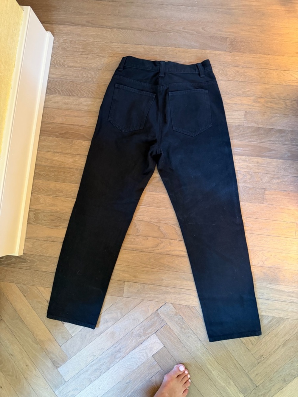 KHAITE Black Straight-Leg Women’s Jeans - Picture 2 of 7